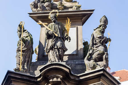 Buildings  and houses in the historical center of Pragueの写真素材