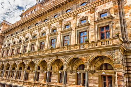 The National Theatre building in pragueのeditorial素材