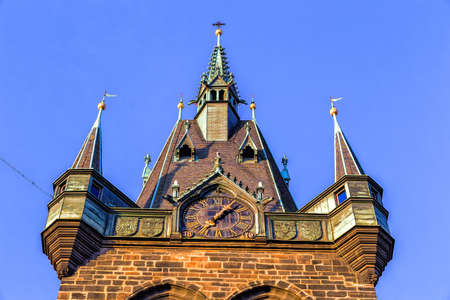 Buildings  and houses in the historical center of Prague.の写真素材