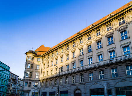 Buildings  and houses in the historical center of Pragueの写真素材