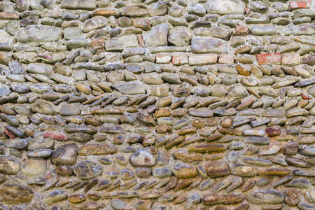 The sense of history oozes from this military fortification of 1400 in Northern Italy in Emilia Romagna, in the centre of the small country village of Riolo Terme.の写真素材