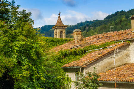 back in time and far from stress following the roofs of a typical small hill village in the...