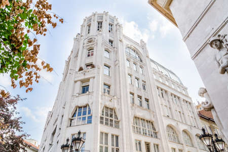 The variety of styles of palaces in Budapest: Roman, Gothic, Neo-Gothic, Renaissance, Neo-Renaissance, Baroque, Neo-Baroque, Ottoman, Classicism, Neo-Classicism, Romantic and Art Noveau Architectureのeditorial素材