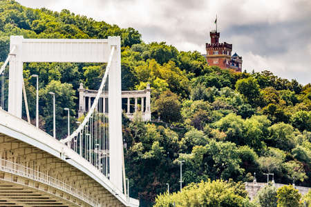 The variety of styles of palaces in Budapest: Roman, Gothic, Neo-Gothic, Renaissance, Neo-Renaissance, Baroque, Neo-Baroque, Ottoman, Classicism, Neo-Classicism, Romantic and Art Noveau Architectureのeditorial素材