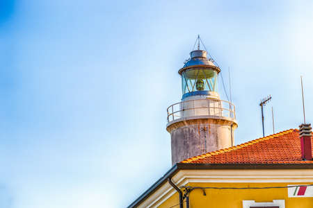 the headlight lamp of Italian lighthouseの写真素材