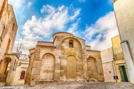 Church of Saint Peter in the historic center of Otranto, coastal town of Greek-Messapian origins  in Italyの写真素材