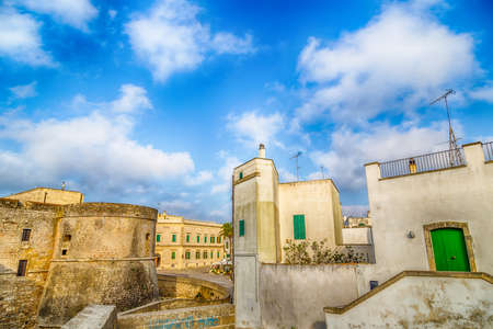 The Castle of Otranto, coastal town of Greek-Messapian origins  in Italyのeditorial素材