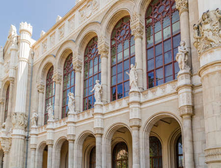 The variety of styles of palaces and buildings  in Budapest, Hungary in Europeのeditorial素材