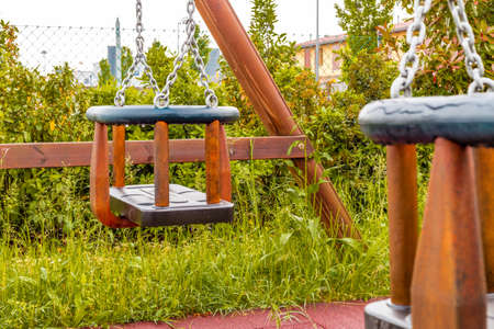 swing in green public park