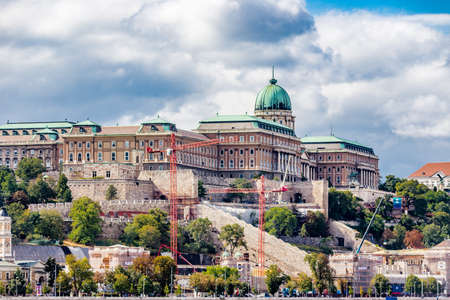streets of Budapest in Hungary, the castleのeditorial素材