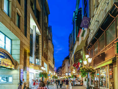 streets of Budapest in Hungaryのeditorial素材
