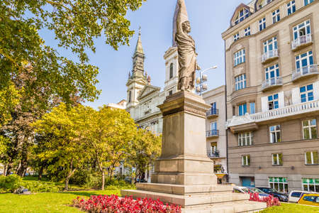 The variety of styles of palaces and buildings  in Budapest, Hungary in Europeのeditorial素材