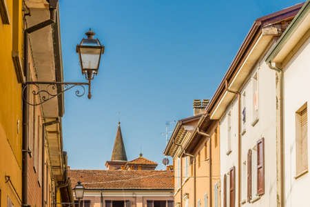 typical houses of an Italian villageの写真素材