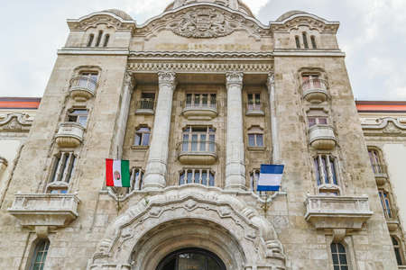 The variety of styles of palaces and buildings  in Budapest, Hungary in Europeのeditorial素材