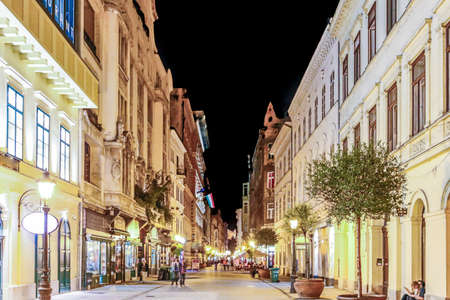 streets of Budapest in Hungaryのeditorial素材