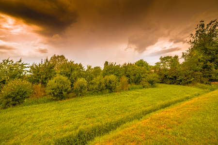 fields of the Italian countrysideの写真素材