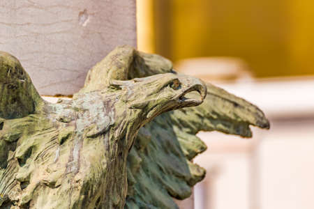 statue of an eagle as symbol of heroismの写真素材