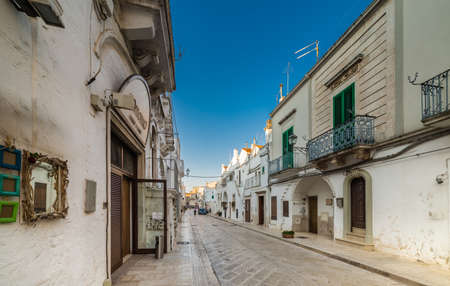 typical white houses of village in Apulia in Italyのeditorial素材