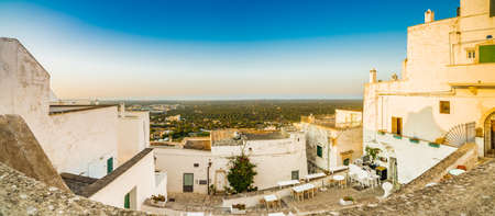 View on Itria Valley from Ostuni, The White Cityの写真素材