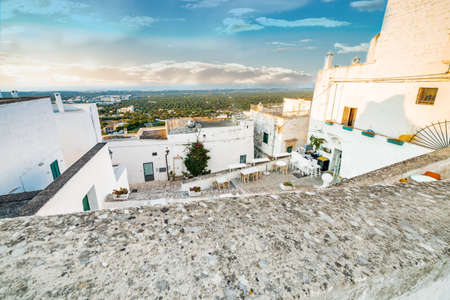 View on Itria Valley from Ostuni, The White Cityの写真素材