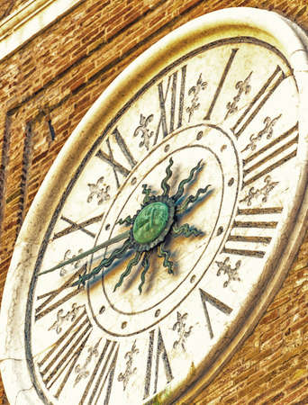 astronomical clock in Rimini in Italy