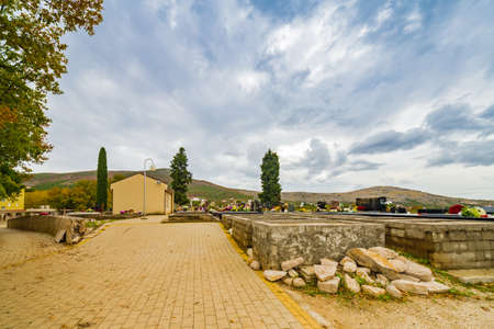 Catholics cemetery in Medjugorjeの写真素材