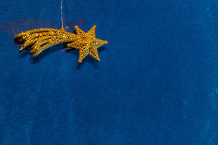 comet star from Nativity scene on a blue backgroundの写真素材