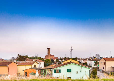 roofs of a small country village in Italy