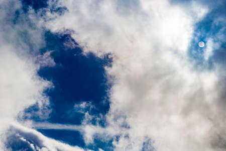 Cloudy sky over the mountains