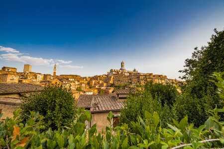 panorama of Siena, wonderful medieval town in Italy