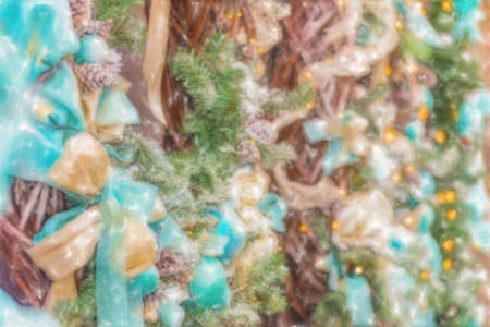 green and aquamarine Christmas decorations