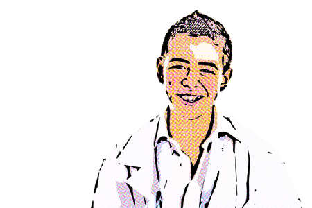 Illustration of handsome boy doctor tired