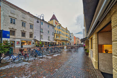 Shopping streets of Bressanone in Italyのeditorial素材