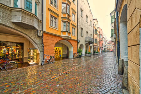 Shopping streets of Bressanone in Italyのeditorial素材