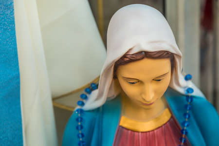 statue of Our Lady of Medjugorje, the Blessed Virgin Maryの写真素材