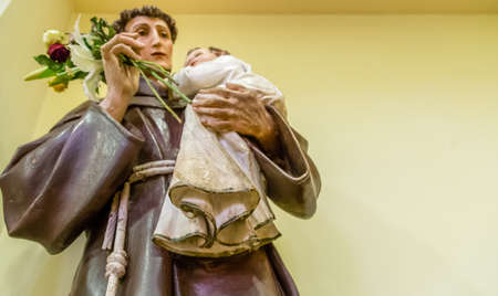 MEDJUGORJE, BOSNIA AND HERZEGOVINA - NOVEMBER 3:  statue of Saint Anthony in Medjugorje is a popular destination for pilgrims on November 3, 2017. Every year millions of faithfuls go on to Medjugorjeのeditorial素材