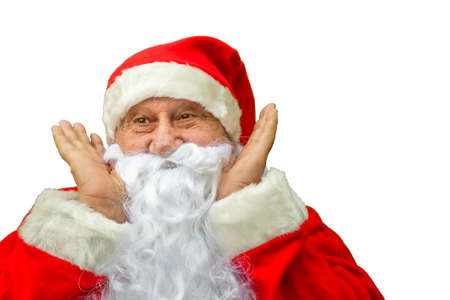 Santa Claus isolated on white backgroundの写真素材