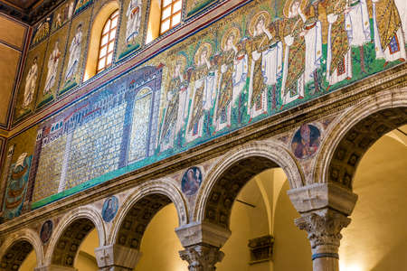 RAVENNA, ITALY - FEBRUARY 25, 2018: In 2017 more than 3 million tourists visited the art cities of...