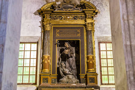 RAVENNA, ITALY - FEBRUARY 25, 2018: In 2017 more than 3 million tourists visited the art cities of Emilia Romagna to enjoy UNESCO attractions as the  Saint Apollinaris Basilica in Ravennaのeditorial素材