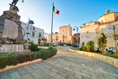 CISTERNINO (BR) - AUGUST 25, 2016: Italian Touring Club confirmed to award Cisternino with Orange Flag, the environmental tourism quality mark because of excellent offer and quality hospitalityのeditorial素材