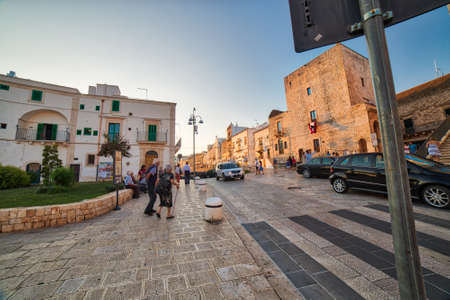 CISTERNINO (BR) - AUGUST 25, 2016: Italian Touring Club confirmed to award Cisternino with Orange Flag, the environmental tourism quality mark because of excellent offer and quality hospitalityのeditorial素材