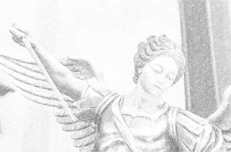 illustration of The sword of the Archangel Michaelの写真素材