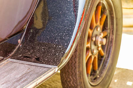 car shows in historic cars rally Autogirovagandoの写真素材