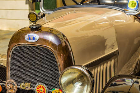 FAENZA (RA), ITALY - JUNE 9, 2018: a FIAT 501 1924 car shows in historic cars rally Autogirovagando
