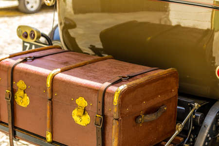 car shows in historic cars rally Autogirovagandoの写真素材