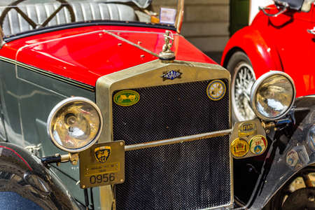 FAENZA (RA), ITALY - JUNE 9, 2018: an ANSALDO TIPO 10  car shows in historic cars rally...