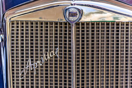 FAENZA (RA), ITALY - JUNE 9, 2018: a  LANCIA APRILIA car shows in historic cars rally Autogirovagandoのeditorial素材
