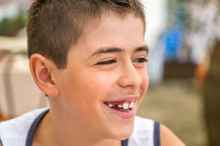 smiling kid after dental surgery