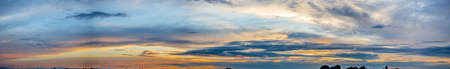 background of sky at sunsetの写真素材