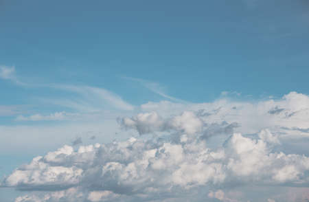 background of blue cloudy skyの写真素材